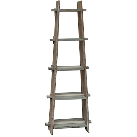 Nantucket Weathered Wood Etagere